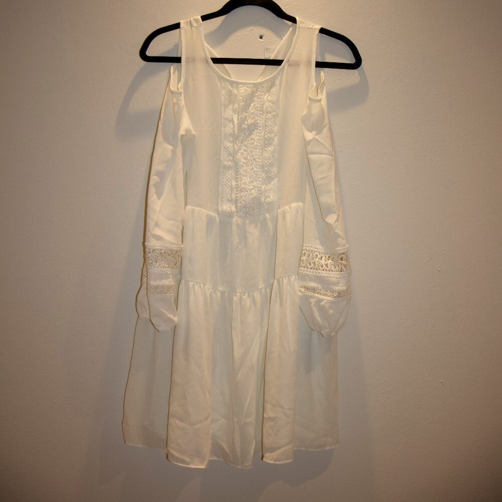 Bar III White Boho Dress: Size XS